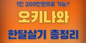 오키나와한달살기